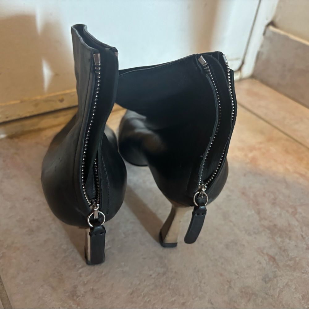 Wandler colorblock dress shoes tan heels ankle high boots rare